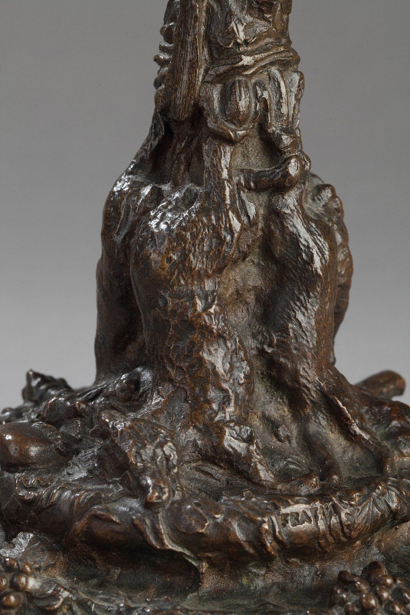 Pair Of Monkey Candelabras - Christophe Fratin (1801-1864)-photo-4