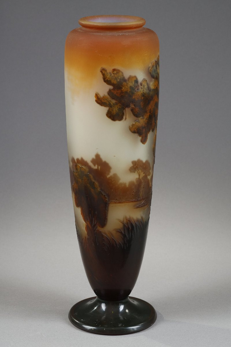 Vase au paysage lacustre - Etablissements GALLE-photo-6
