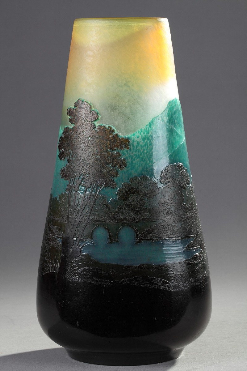 Vase au paysage - Etablissements GALLE