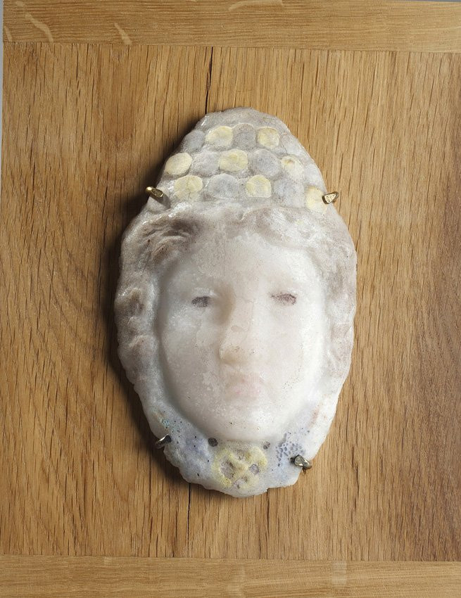 Antique Woman's Mask - Henry Cros (1840-1907)-photo-2