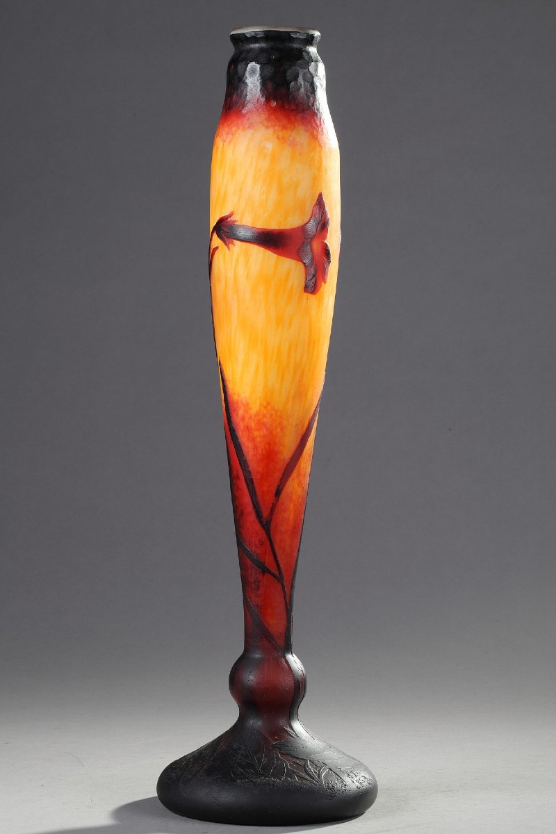 Vase aux Fleurs de tabac - DAUM-photo-2