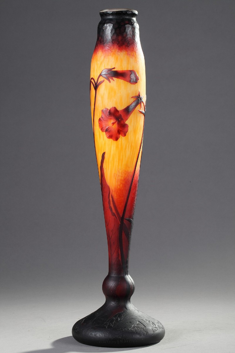 Vase aux Fleurs de tabac - DAUM