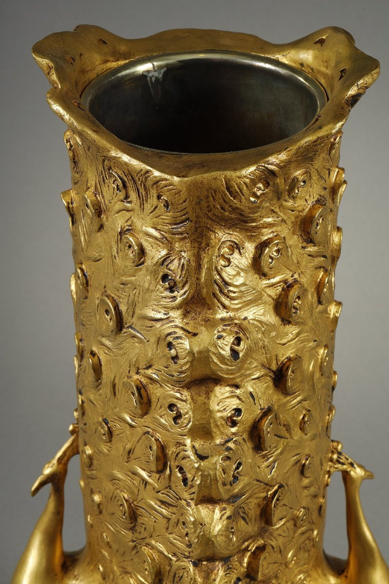 Peacock Vase - Léopold Savine (1861-1934)-photo-4