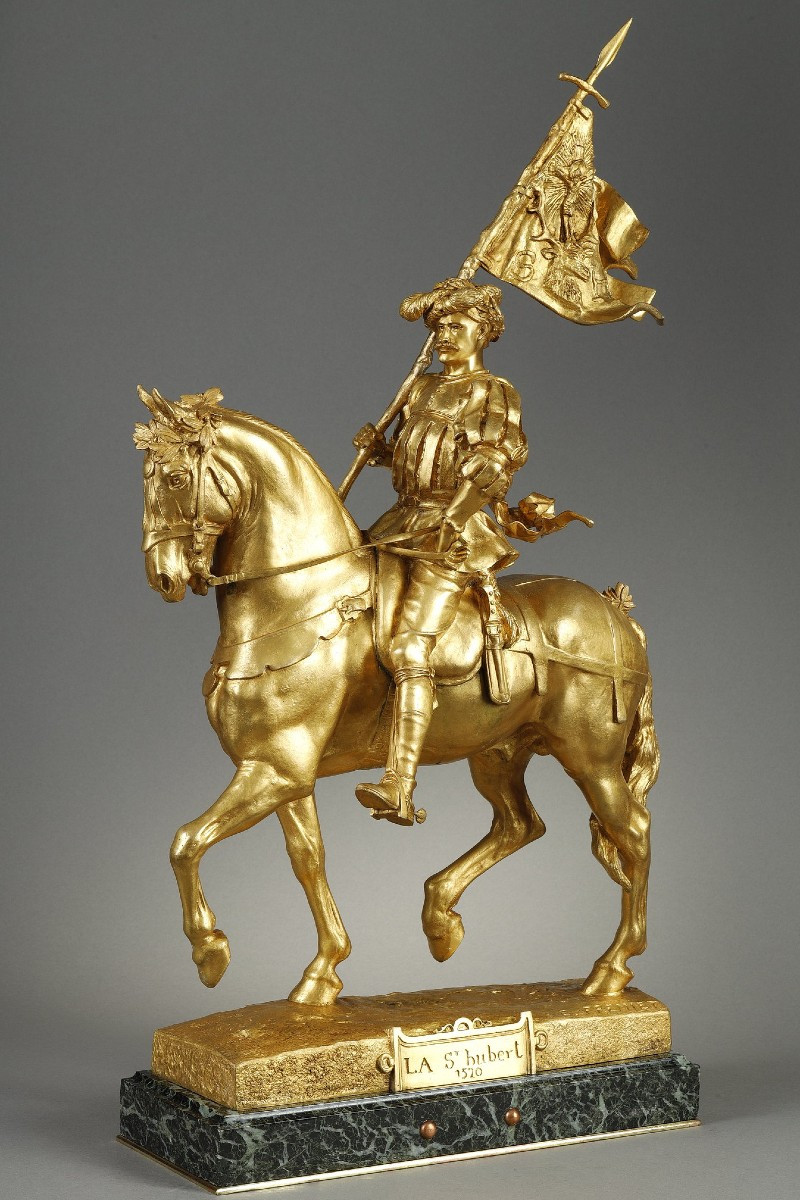 "La Saint Hubert, 1520" - Emmanuel FREMIET (1824-1910)