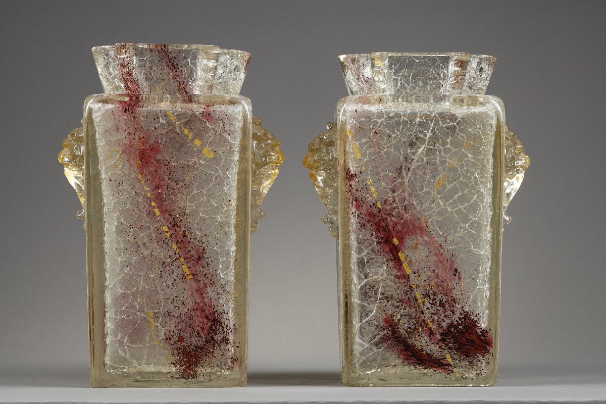 Pair Of Vases With Chimeras - Eugène Rousseau (1827-1890)-photo-2