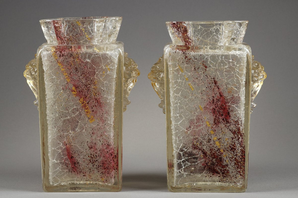 Pair Of Vases With Chimeras - Eugène Rousseau (1827-1890)-photo-4