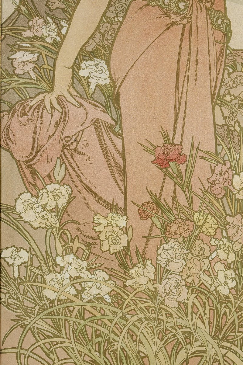 Œillet - Alphonse MUCHA (1860-1939)-photo-4