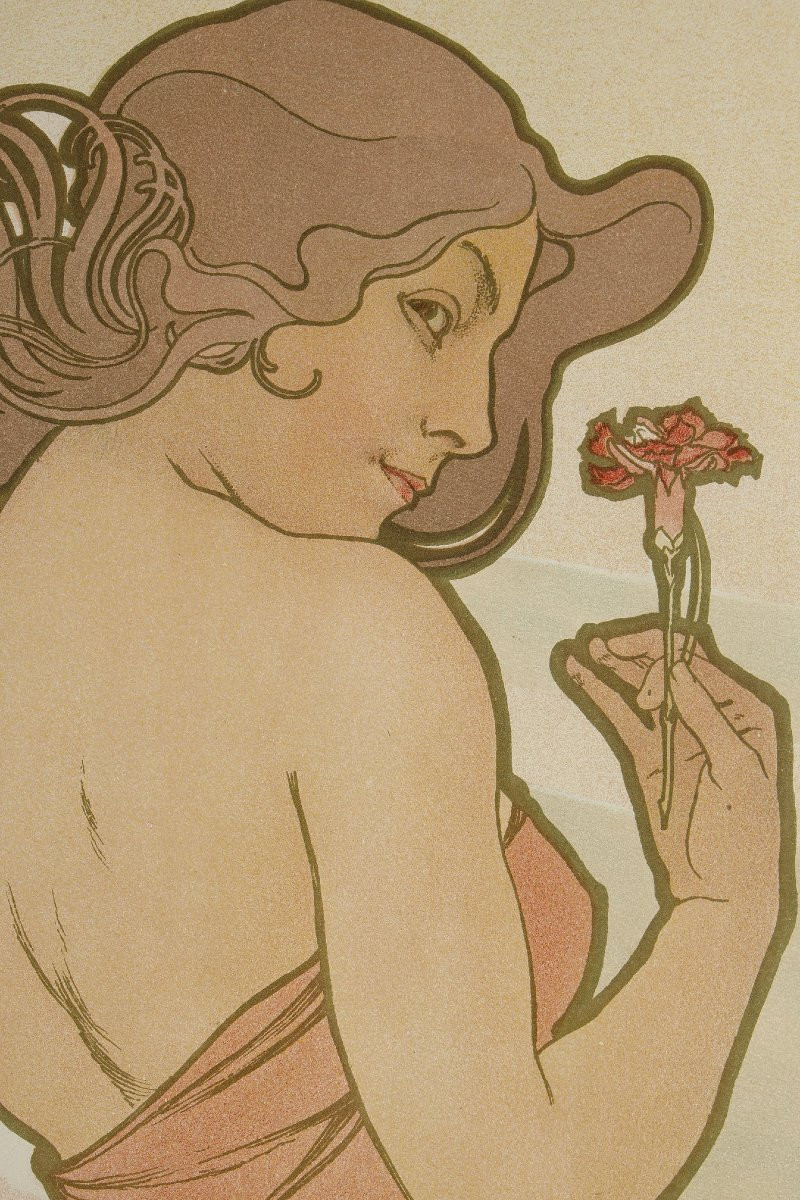 Œillet - Alphonse MUCHA (1860-1939)-photo-2