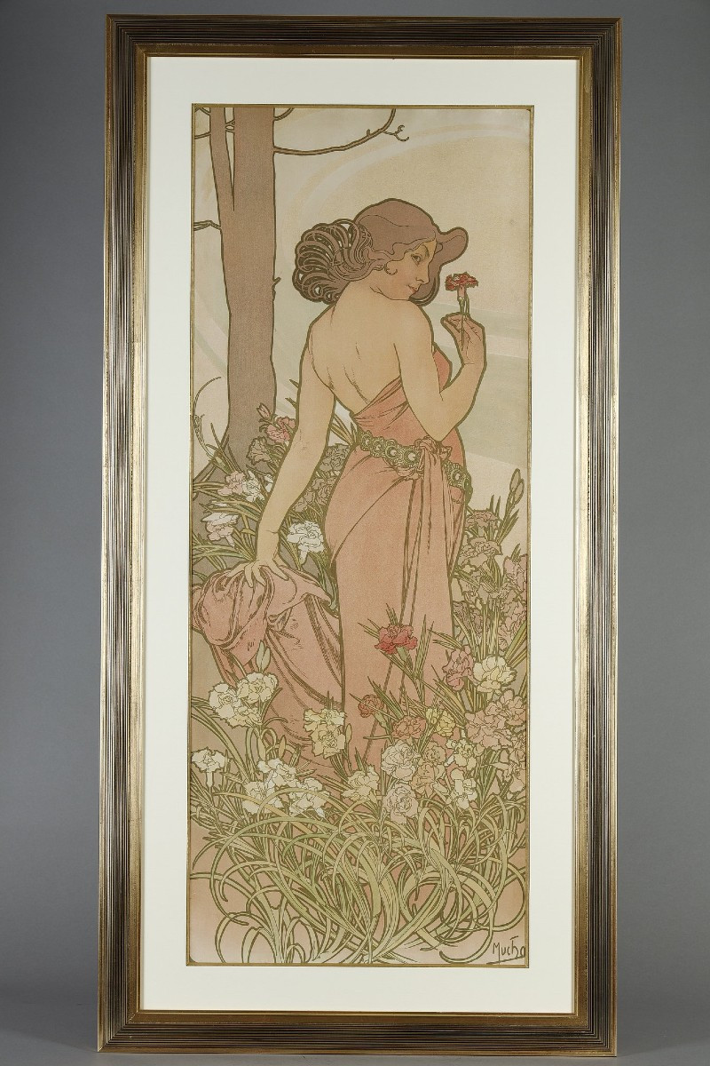 Œillet - Alphonse MUCHA (1860-1939)