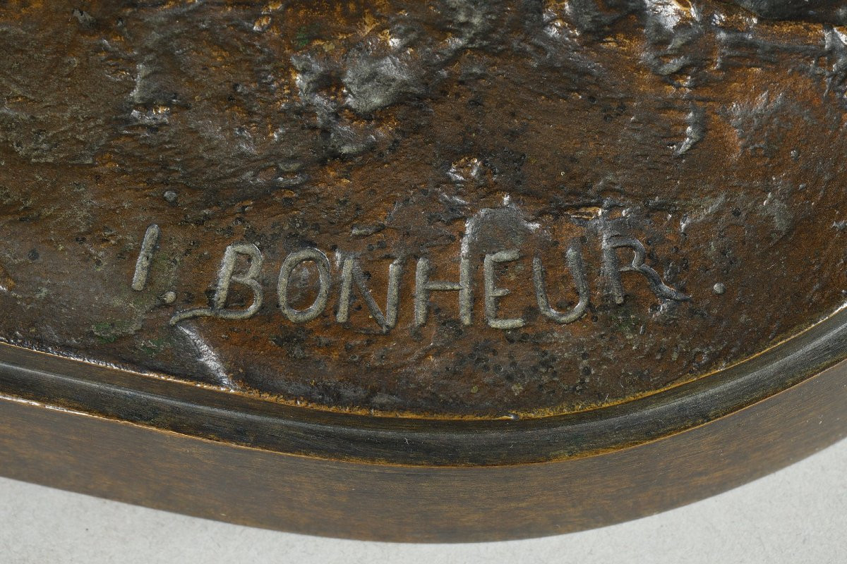 Taureau, tête baissée - Isidore BONHEUR (1827-1901)-photo-3