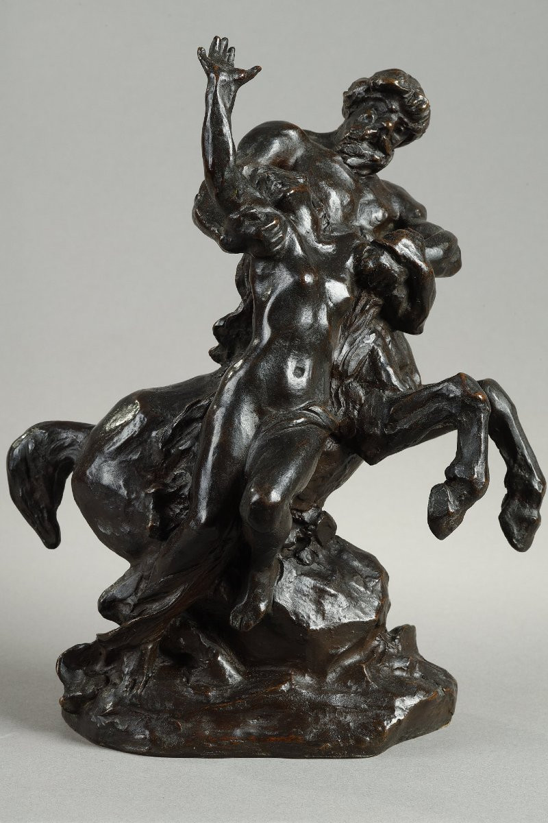 Centaur Abducting A Woman - Aimé-jules Dalou (1838-1902)-photo-3