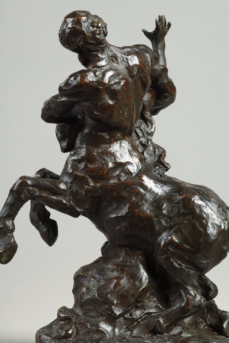 Centaur Abducting A Woman - Aimé-jules Dalou (1838-1902)-photo-3