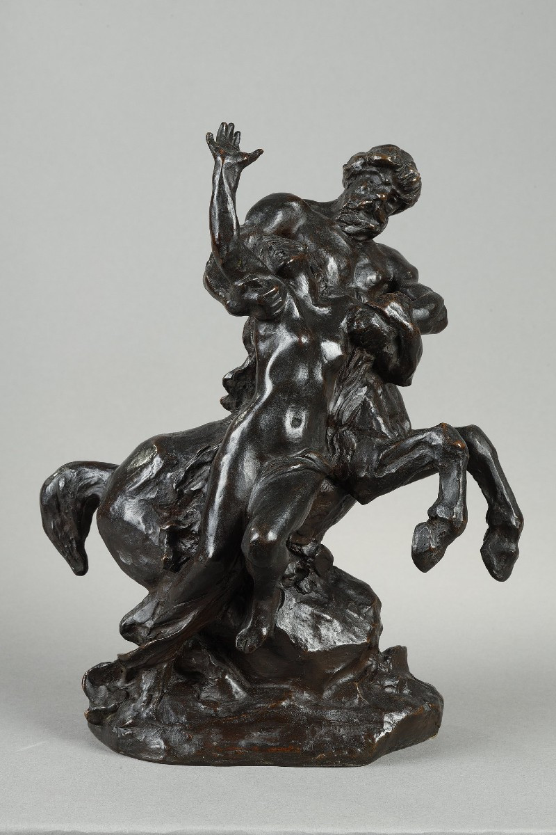 Centaur Abducting A Woman - Aimé-jules Dalou (1838-1902)