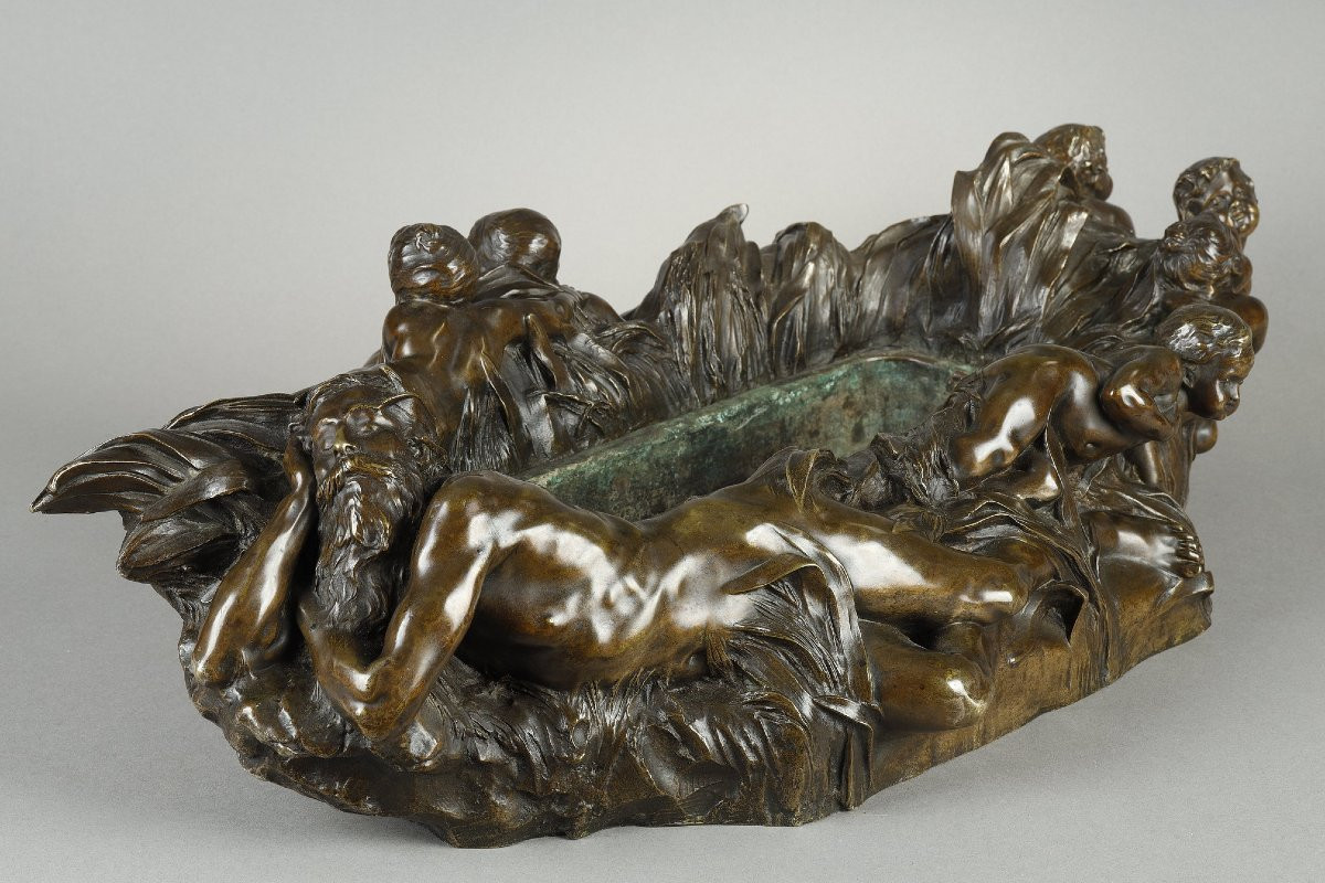 Jardinière "L'Etang" - Raoul LARCHE (1860-1912)-photo-2