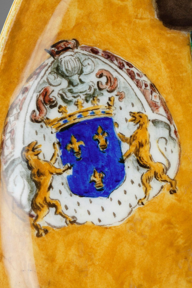 "louis XI" Plate - Théodore Deck (1823-1891)-photo-3