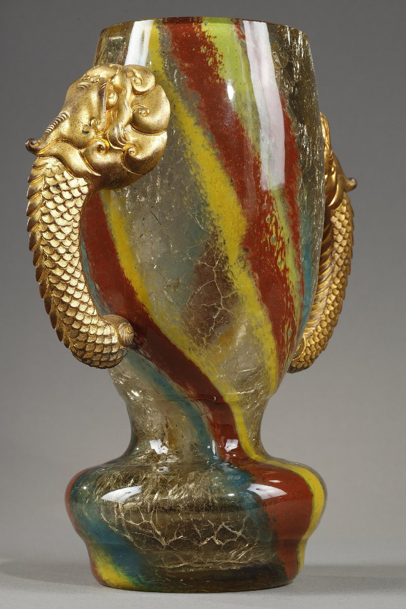 Vase With Dragon Heads - Eugène Rousseau (1827-1890) And Ernest Leveille (1841–1913)-photo-5