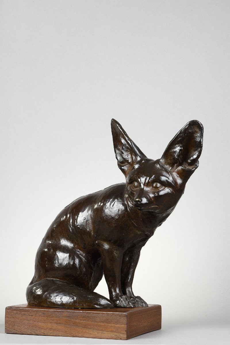 Fennec Sitting With Head Turned - Edouard-marcel Sandoz (1881-1971)-photo-3