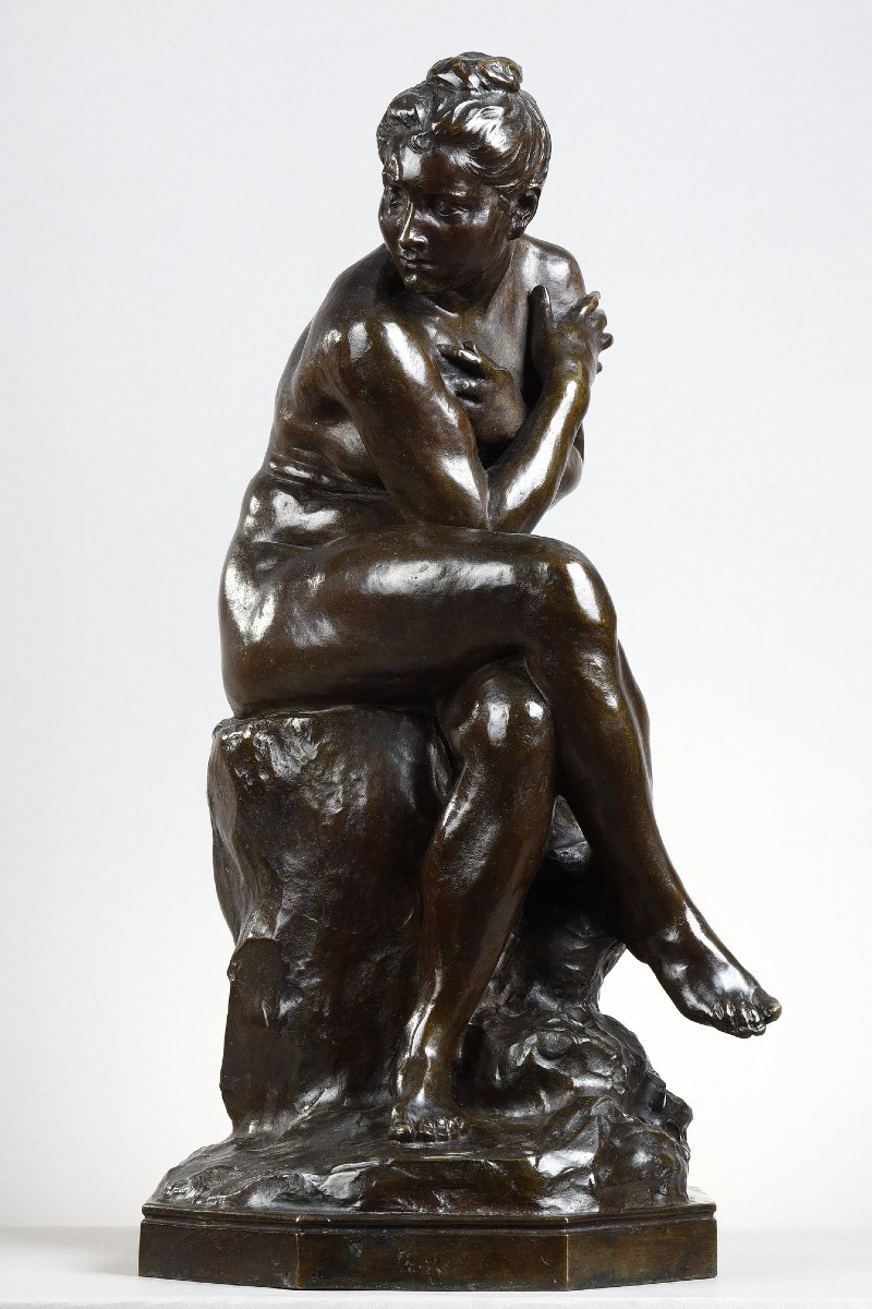 Surprised Bather - Aimé-jules Dalou (1838-1902)