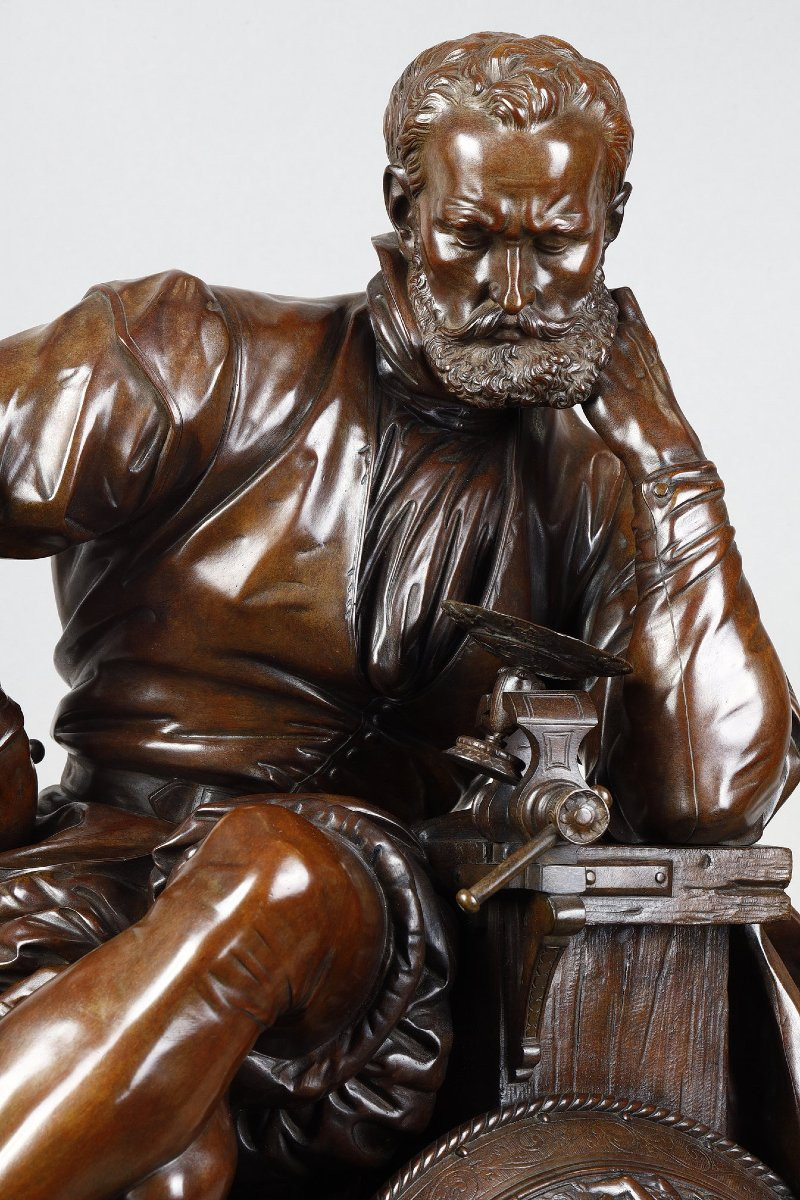 Benvenuto Cellini - attribué à Jules SALMSON (1823-1902)-photo-3