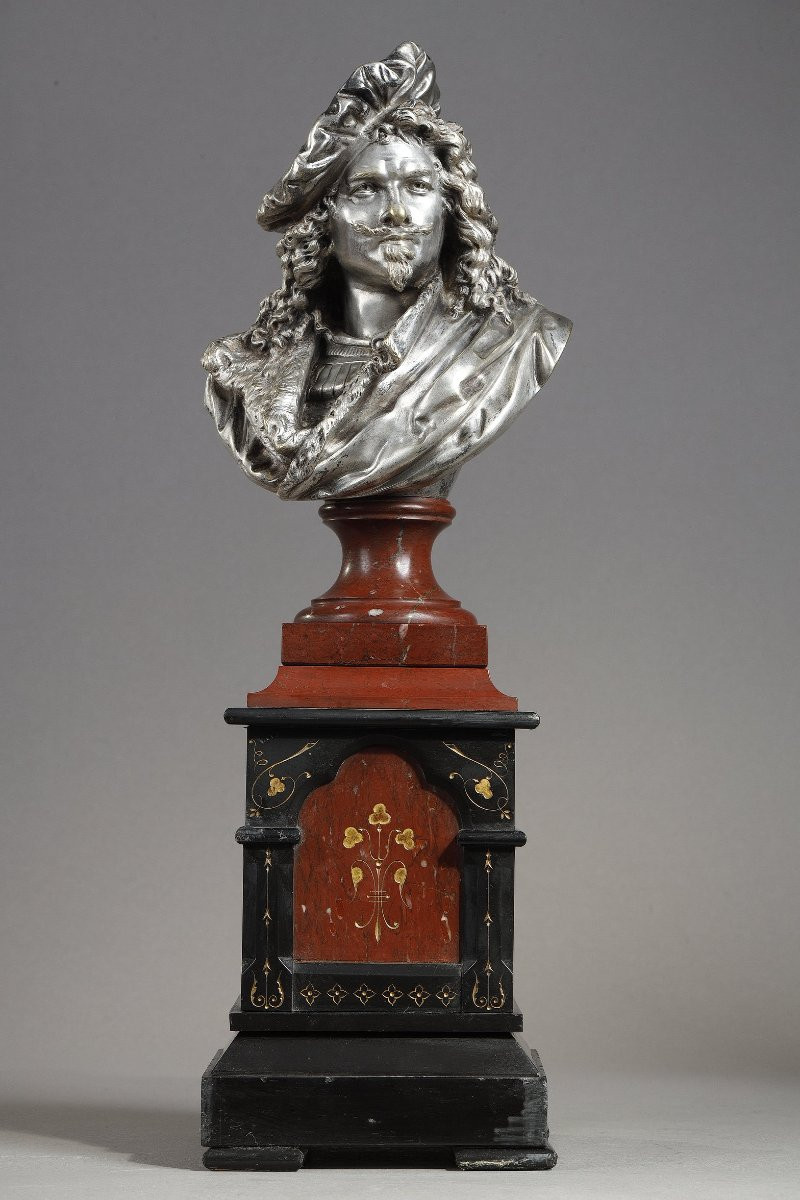 Paire de bustes de Dürer et Rembrandt - Albert-Ernest CARRIER-BELLEUSE (1824-1887)-photo-3