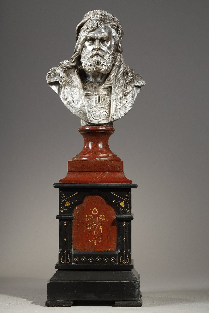 Paire de bustes de Dürer et Rembrandt - Albert-Ernest CARRIER-BELLEUSE (1824-1887)-photo-4