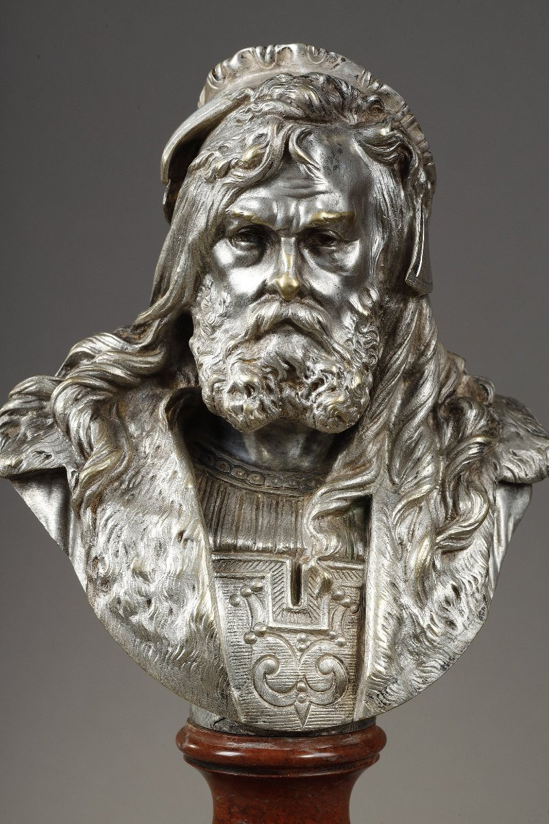 Paire de bustes de Dürer et Rembrandt - Albert-Ernest CARRIER-BELLEUSE (1824-1887)-photo-6