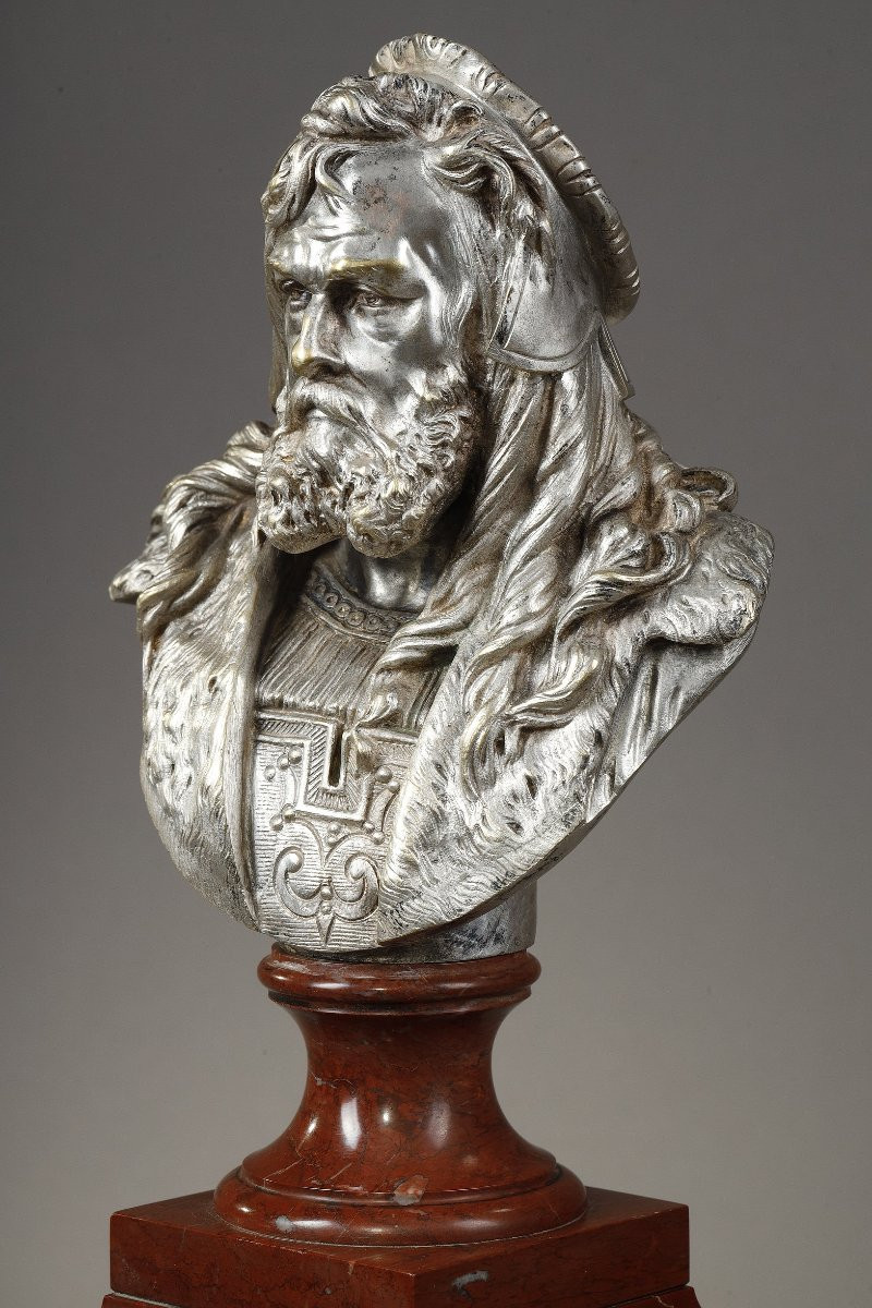 Paire de bustes de Dürer et Rembrandt - Albert-Ernest CARRIER-BELLEUSE (1824-1887)-photo-8