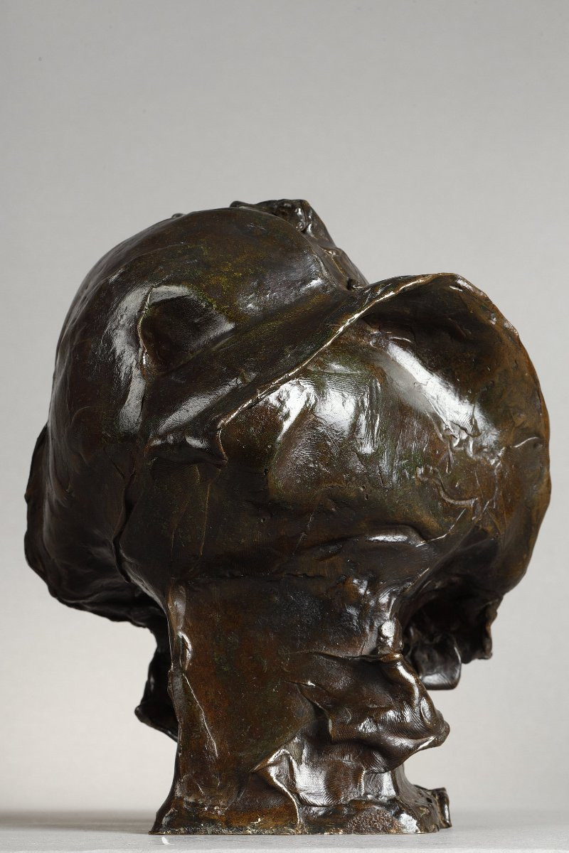  Bébé au bonnet et à la bavette - Jean CARRIÈS (1855-1894)-photo-2