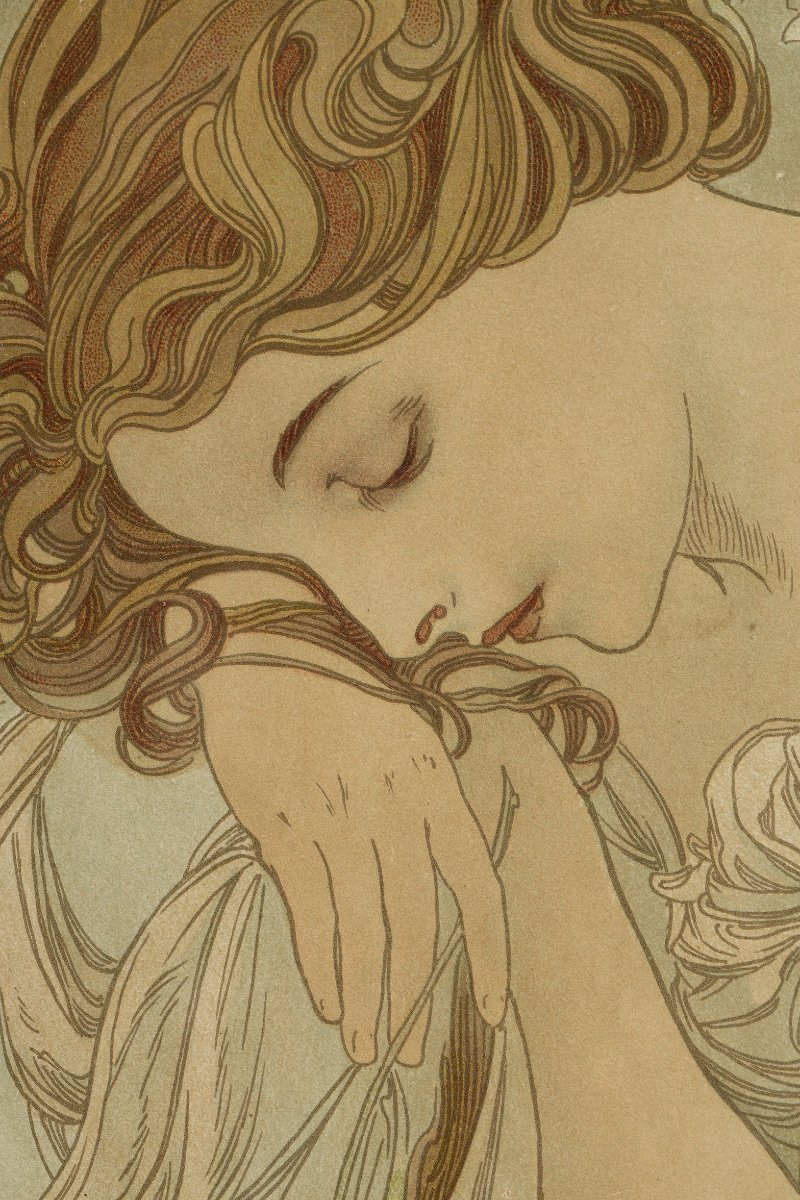Repos de la nuit - Alphonse MUCHA (1860-1939)-photo-4