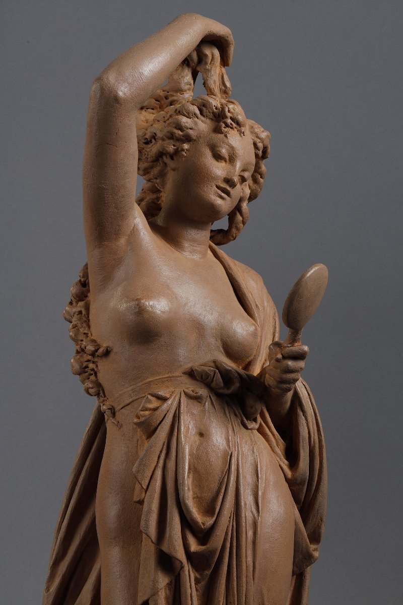 Femme au miroir - Albert-Ernest CARRIER-BELLEUSE (1824-1887)-photo-2