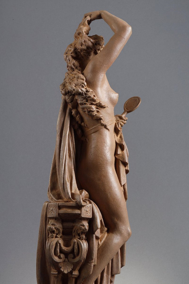 Femme au miroir - Albert-Ernest CARRIER-BELLEUSE (1824-1887)-photo-7