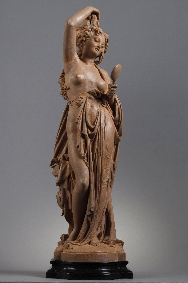 Femme au miroir - Albert-Ernest CARRIER-BELLEUSE (1824-1887)