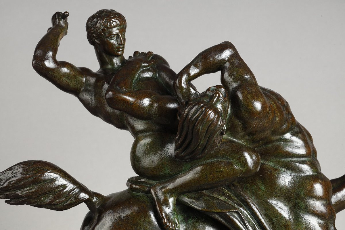 Thésée combattant le centaure Biénor - Antoine-Louis BARYE (1796-1875)-photo-2