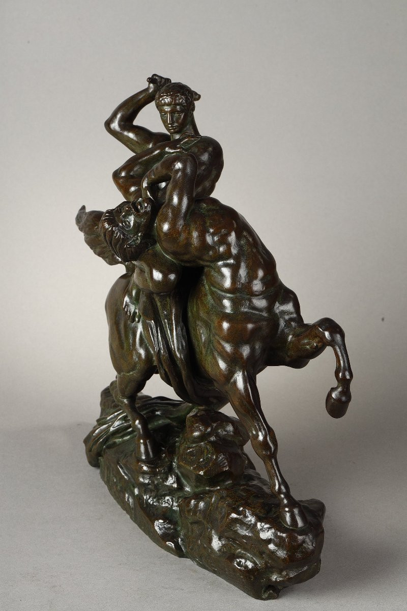 Thésée combattant le centaure Biénor - Antoine-Louis BARYE (1796-1875)-photo-3
