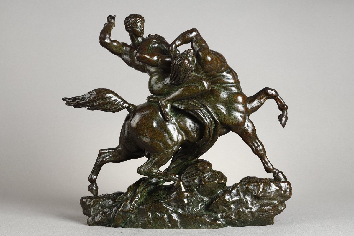 Thésée combattant le centaure Biénor - Antoine-Louis BARYE (1796-1875)
