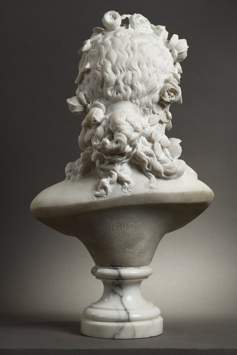 Jeune fille aux roses - Albert-Ernest CARRIER-BELLEUSE (1824-1887)-photo-4