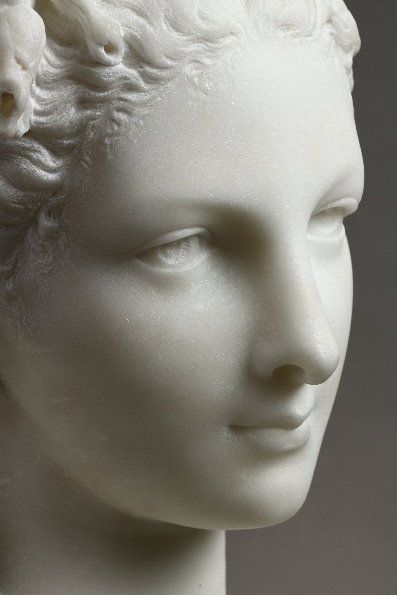 Jeune fille aux roses - Albert-Ernest CARRIER-BELLEUSE (1824-1887)-photo-5