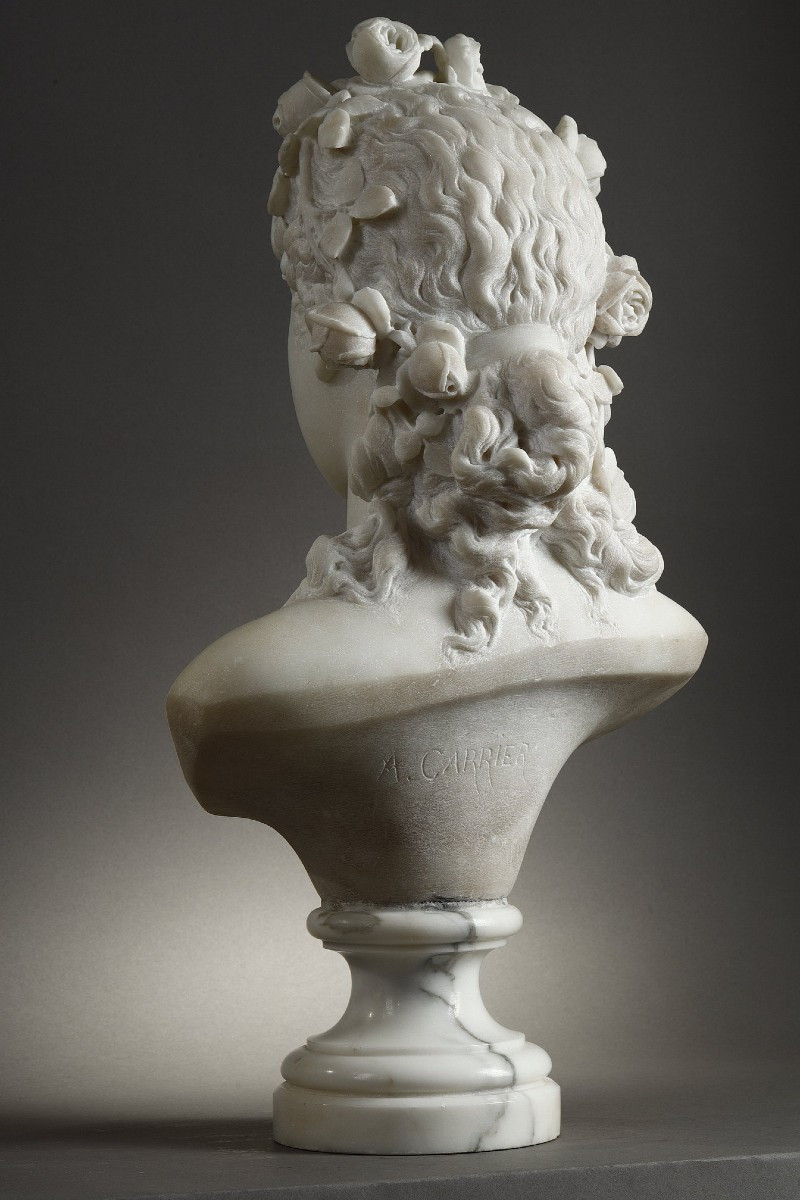 Jeune fille aux roses - Albert-Ernest CARRIER-BELLEUSE (1824-1887)-photo-8