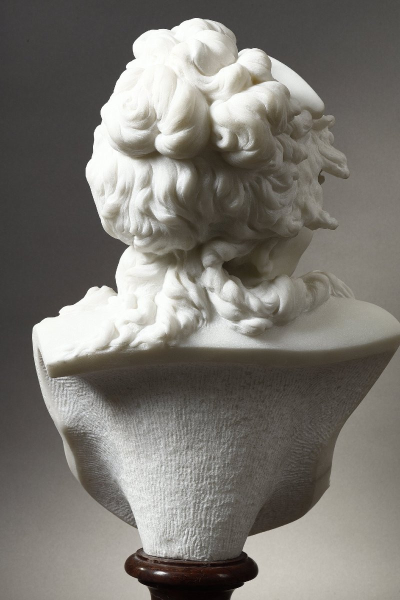 Buste de Jeune femme au peigne - Albert-Ernest CARRIER-BELLEUSE (1824-1887)-photo-5