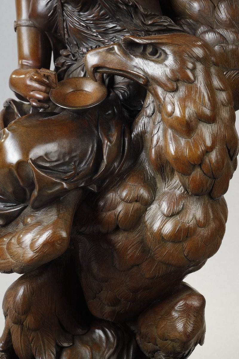 Hebe And Jupiter - Albert-ernest Carrier-belleuse (1824-1887)-photo-4