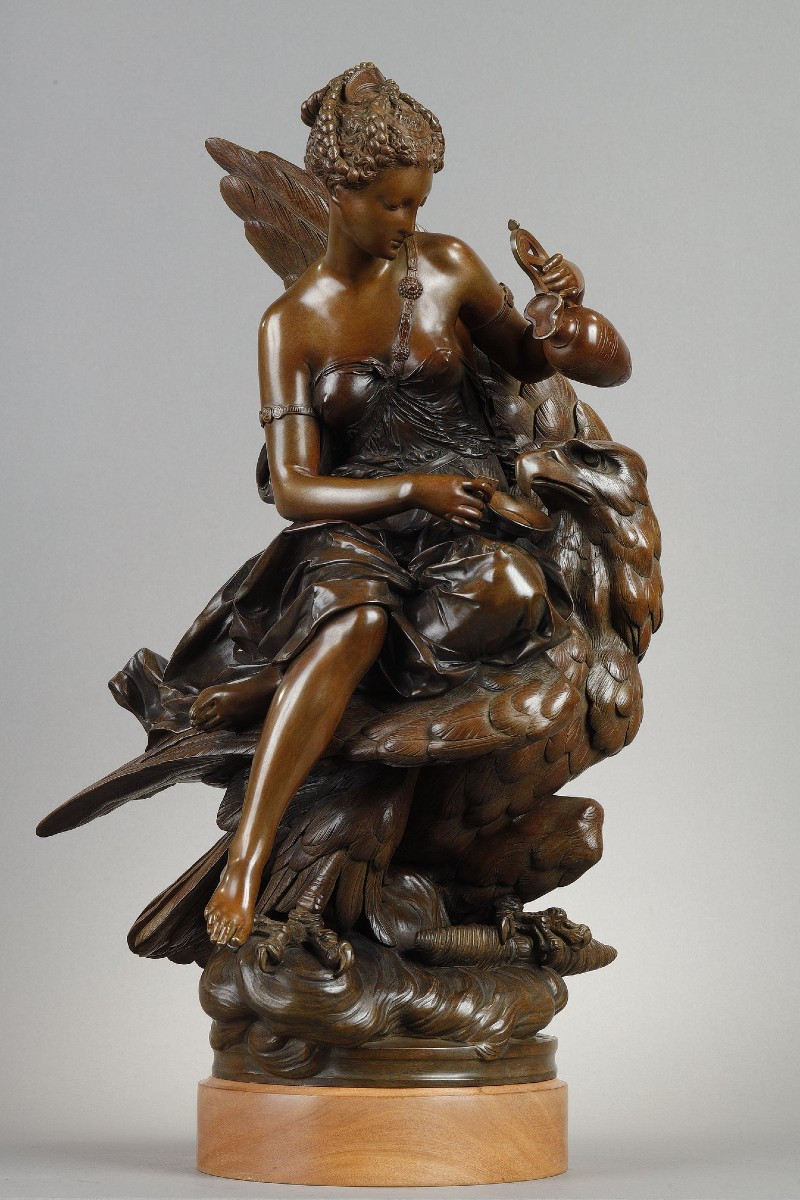 Hebe And Jupiter - Albert-ernest Carrier-belleuse (1824-1887)