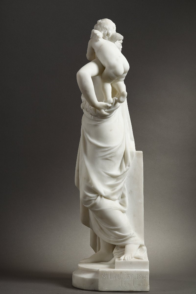 Allégorie de l'Amour - Albert-Ernest CARRIER-BELLEUSE (1824-1887)-photo-4