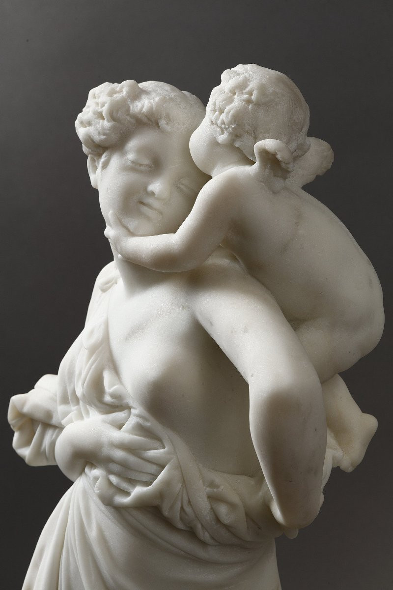 Allégorie de l'Amour - Albert-Ernest CARRIER-BELLEUSE (1824-1887)-photo-2
