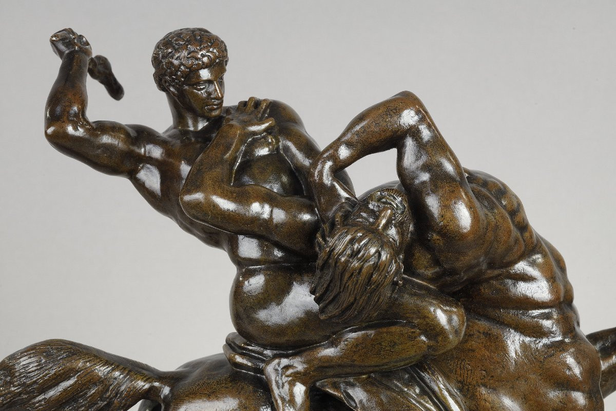 Thésée combattant le centaure Biénor - Antoine-Louis BARYE (1796-1875)-photo-2