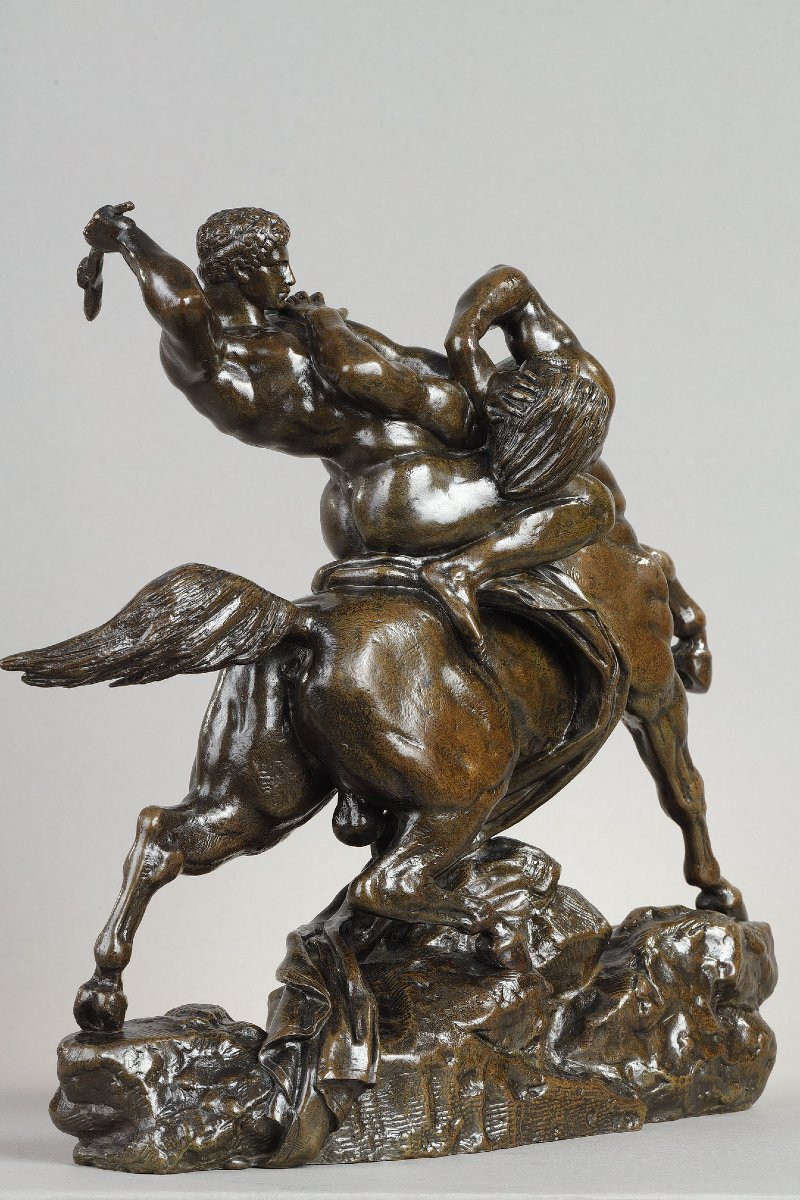 Thésée combattant le centaure Biénor - Antoine-Louis BARYE (1796-1875)-photo-2