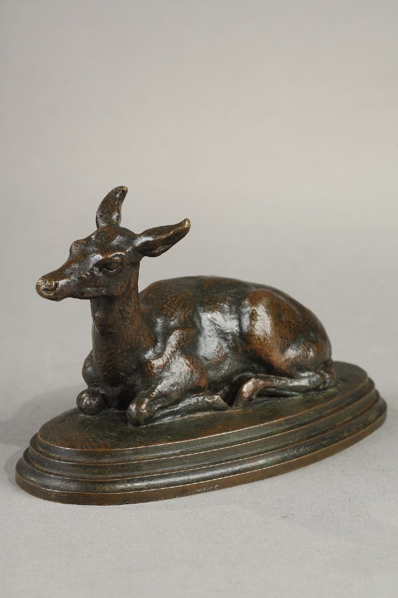 Daine couchée - Antoine-Louis BARYE (1796-1875)