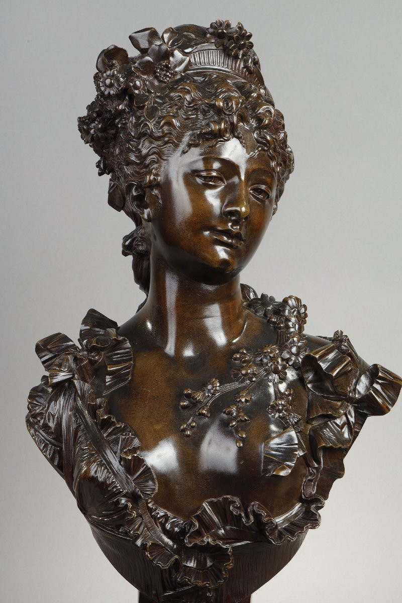 Jeune femme au diadème - Albert-Ernest CARRIER-BELLEUSE (1824-1887)-photo-2