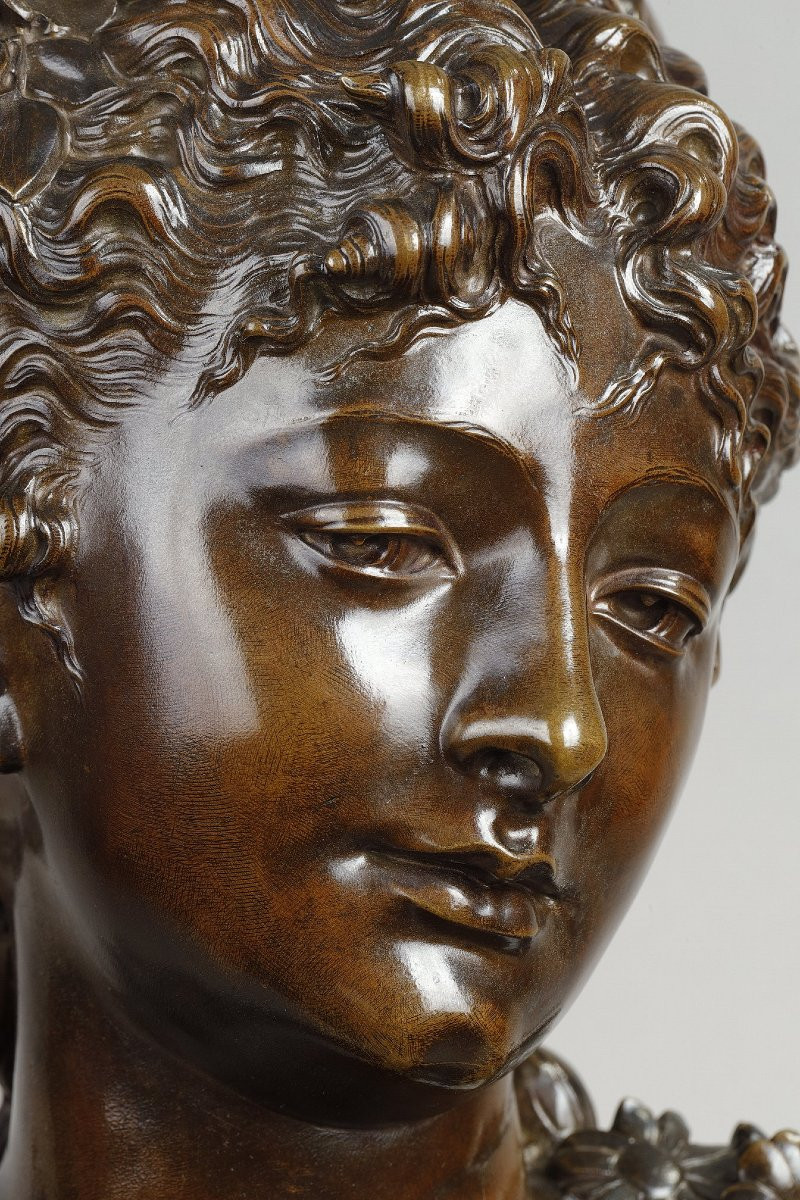 Jeune femme au diadème - Albert-Ernest CARRIER-BELLEUSE (1824-1887)-photo-3