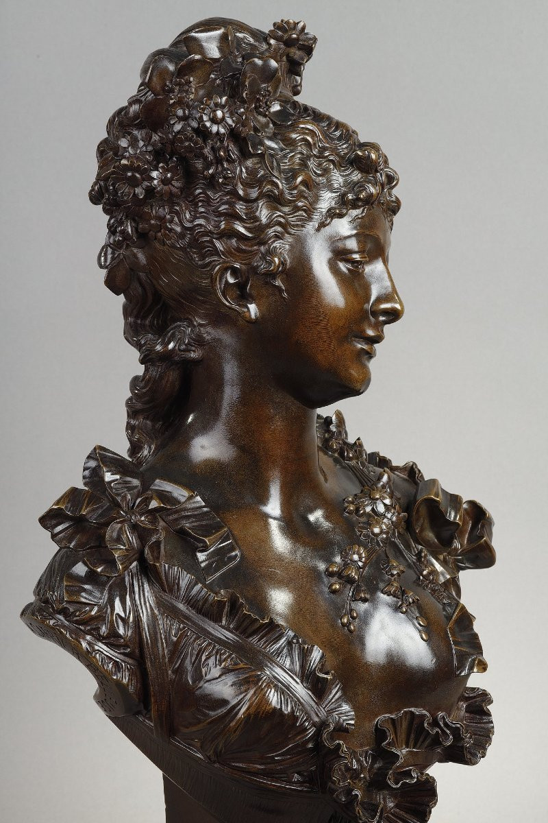 Jeune femme au diadème - Albert-Ernest CARRIER-BELLEUSE (1824-1887)-photo-1