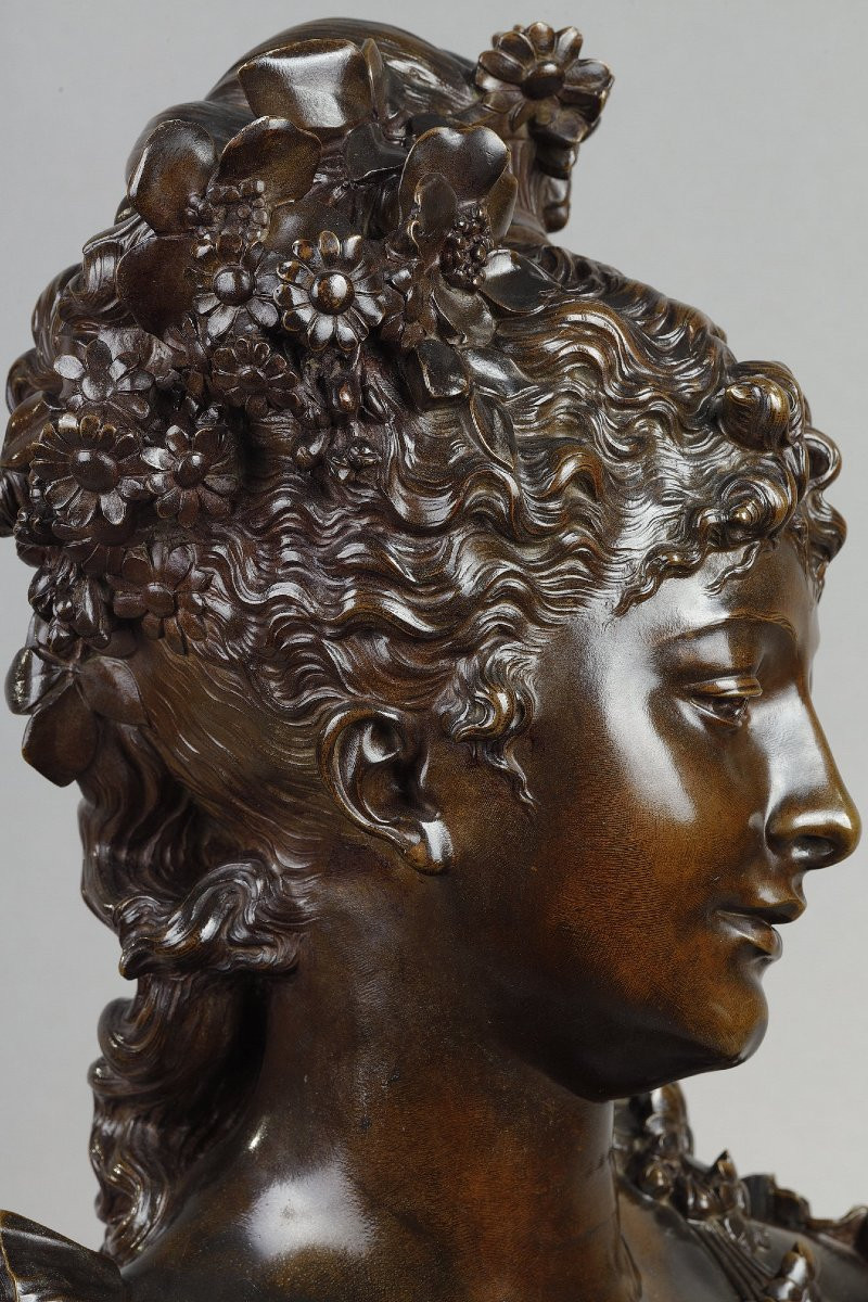 Jeune femme au diadème - Albert-Ernest CARRIER-BELLEUSE (1824-1887)-photo-2